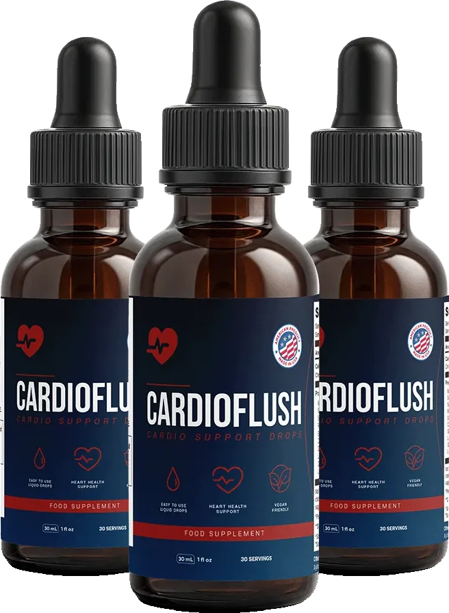 CardioFlush heart and circulation support three-bottle pack